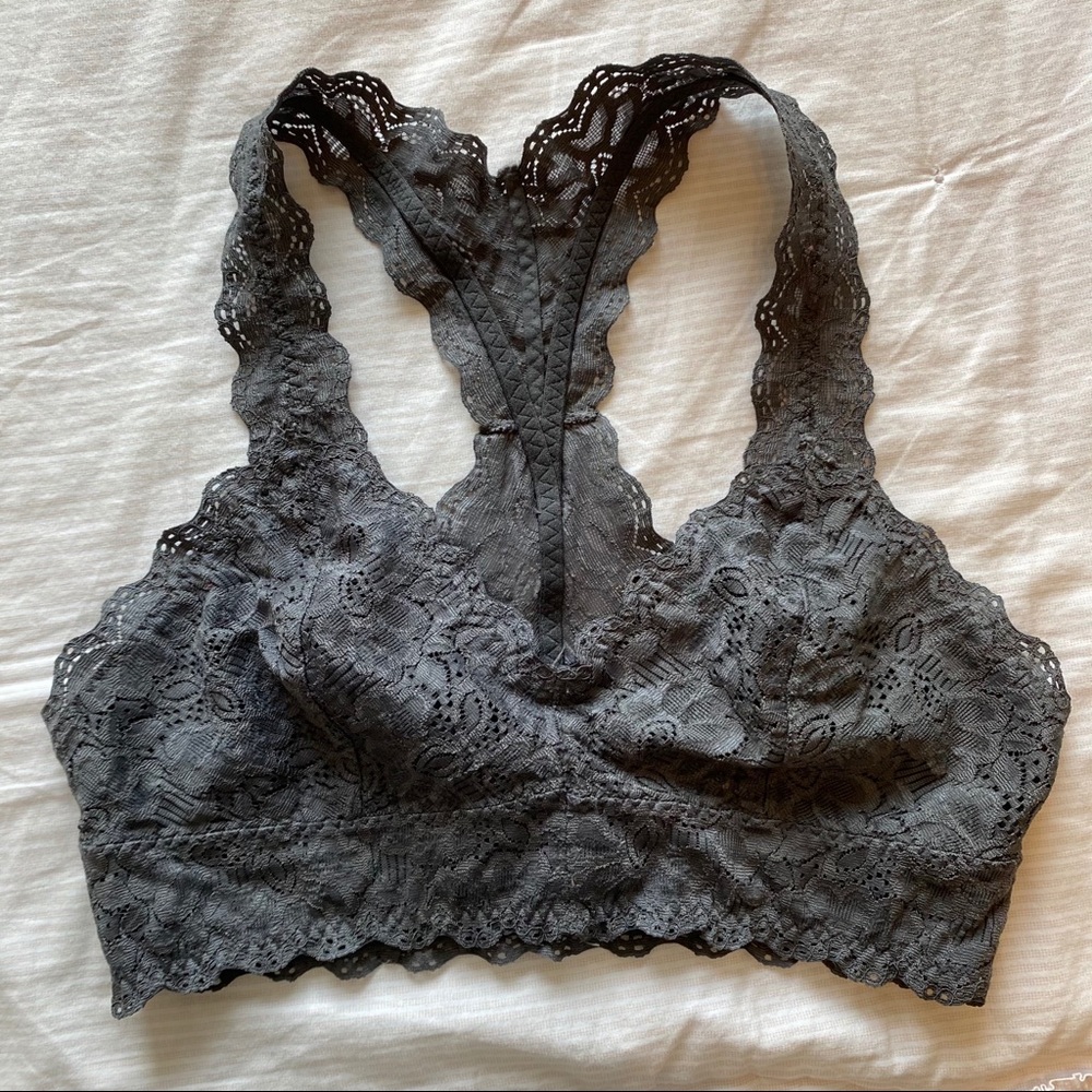 FELINA gray lace bralette